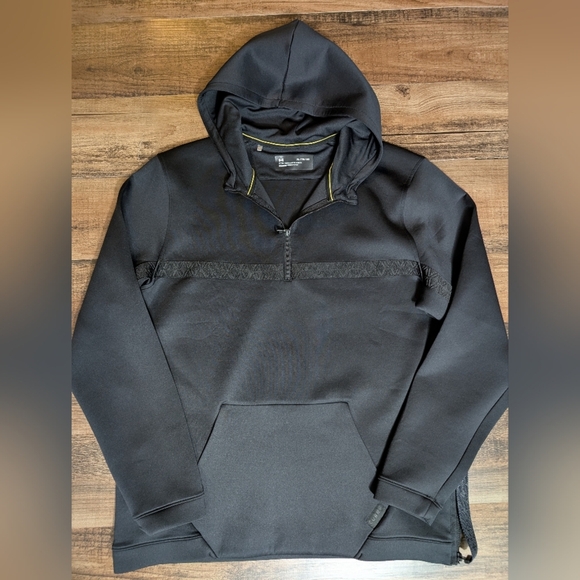 Under Armour UA Steph Curry Hooded 1/2 Zip Track Jacket Size XL In Black - Picture 4 of 16